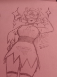 2021 aranea_serket dancestors fullres low_angle monochrome pencil solo stars starter_outfit weiichine