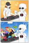  ... 2026 bro comic dave_strider fullres headphones r_ch07 smuppets starter_outfit sweat turntables upside_down word_balloon 