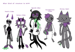  2024 anthro barefoot body_modification book carapaced fullres hat homestuck:_beyond_canon ly'lac meat_timeline nymphs outer_spec satyrified satyrs solo speculative_design text trollified 