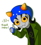  2025 cat_hat frigiddoctoratus fullres jaggy_lines nepeta_leijon solo starter_outfit text thank_you thumbs_up transparent 