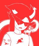 2012 alternate_hair arquiusprite body_modification carrying cassuworld fullres heart maplehoof minihoof monochrome sprite starter_outfit sweat
