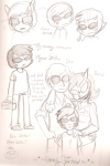  arm_around_shoulder coolkids dave_strider fanoffspring grayscale pencil redrom shipping source_needed sourcing_attempted terezi_pyrope 