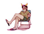  broken_source casual eridan_ampora kino shades_of_aquarius sitting solo summer 