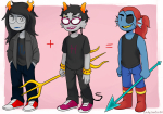  2016 body_modification dancestors dream_ghost eyepatch fullres gold_pointy_jam ladysantos30 meenah_peixes starter_outfit the_truth undertale vriska_serket 
