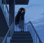  2026 aradia_megido clouds dead_aradia fullres solo stairs starter_outfit temmiesttemm 