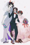  2025 adorabloodthirsty blind_rage crossdressing darkredrice fashion faygo flowers formal fullres gamzee_makara karkat_vantas redrom shipping suit terezi_pyrope tropicshipping wedding 