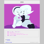  2026 blush cutietree fullres incest jaggy_lines kneeling pesterlog redrom rose_lalonde roxy_lalonde sexy_science_lady_suit shipping sitting starter_outfit text wizardship 