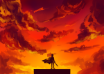   back_angle clouds dave_strider godtier knight royal_deringer seitoro silhouette solo 