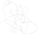  2013 blush cans carrying felt fullres grayscale heart kiss lineart ms_paint redrom shipping strawbkiwijuice wonk 