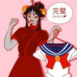  2026 damara_megido dancestors fashion fullres ham0naa language:japanese sailor_fuku solo text translated word_balloon 