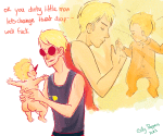  alpha_dave animated babies dirk_strider sillypeppers sleeping 