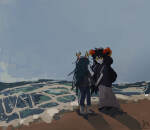  2023 advcore aradia_megido fullres holding_hands make_her_pay ocean redrom shipping starter_outfit vriska_serket 