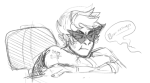  dirk_strider grayscale sketch solo vyco word_balloon 