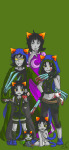  action_claws babies blood blush clubs crying diamond dream_ghost fashion grubs heart lunaticjin multiple_personas nepeta_leijon no_hat pixel solo wonk yarn 