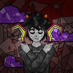  blood broken_source carefreeaction homes_smell_ya_later karkat_vantas solo sourcing_attempted stained_glass track_art_contest 
