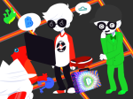  beagle_puss consorts crocodiles dave_strider felt_duds glassesswap ipoog ishades panel_redraw red_baseball_tee smuppets solo timetables zodiac_symbol 
