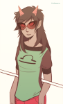  2013 alternate_hair cane casual fashion freckles fullres ikimaru solo terezi_pyrope zodiac_symbol 