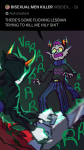  2024 back_angle blood chainsaw eridan_ampora fullres gash_sash kanaya_maryam pastabaguette starter_outfit strife text twitter 