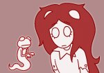 2026 aradia_megido aradiasprite dailyaradia frogsprite fullres jaggy_lines monochrome sprite