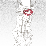 2012 fashion formal fullres gamzee_makara grayscale hat highlight_color lineart monochrome solo suit worthikids