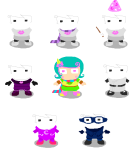  2025 dreamself foxy_kittyknit_dress frigiddoctoratus fullres godtier hat jaggy_lines rogue roxy's_striped_scarf roxy_lalonde sexy_science_lady_suit solo starter_outfit transparent trickster_mode void_aspect wand 