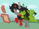  ! 2026 aspect_symbol crossover dancestors fullres heart heart_aspect kankri_vantas meulin_leijon meulin_rouge my_little_pony ponified redrom reverse_hug shipping weezerfanatic 