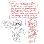 2024 ancest broconwhore dancestors fullres hatemarriage jaggy_lines kankri_vantas karkat_vantas lineart monochrome redrom shipping sketch starter_outfit sweat text the_truth vantases word_balloon