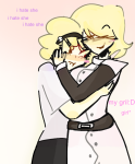  2025 age_discrepancy blush first_lalondecest fullres hug incest irlfangirl mom redrom rose_lalonde shipping skulls starter_outfit text 