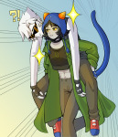 ! 2026 ? body_modification carrying cat_hat dirk_strider fullres grim-kitkat musclestuck nepeta_leijon stars strong_tanktop 