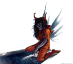  2013 fluorite_octet fullres godtier kneeling light_aspect miupoke solo thief vriska_serket 