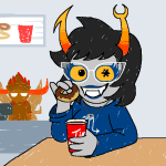  2026 aranea_serket beverage dancestors dream_ghost food frigiddoctoratus fullres hat jaggy_lines restaurant_clerk rufioh_nitram scribble_mode silhouette starter_outfit sufferer_necklace tim_hortons wings_only 