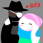 2023 artificial_limb blush eyepatch fullres jack_noir jaggy_lines jeff-the-box-boy ms_paint paint_it_black redrom roboslick shipping spades_slick starter_outfit text