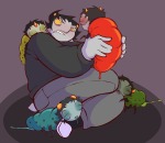 2024 biting carrying chubstuck fantroll fullres grubs jaggy_lines karkat_vantas obscenicon rule63 sitting starter_outfit transtuck