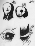  2011 aimless_renegade ar exiles fullres grayscale headshot humanized peregrine_mendicant pm skull-gum wayward_vagabond windswept_questant wq wv 