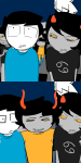  2026 au candy_timeline casual comic deadbeat_dad_polo dirk_strider fashion fullres gamzee_makara homestuck:_beyond_canon john_egbert karkat_vantas nepeta_leijon no_hat starter_outfit sweat unhomelystuck 