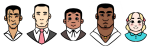  2019 agpicklefeet blush body_modification cd clubs_deuce dd diamonds_droog facial_hair formal fullres hb headshot hearts_boxcars humanized jack_noir midnight_crew ms_paint no_hat scars spades_slick suit 