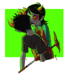  blind_love crying dragon_cane everking legislacerator_suit redrom shipping sollux_captor terezi_pyrope 