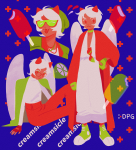  2020 davepetasprite^2 dopingues fashion food fullres limited_palette solo sprite text 