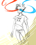  2013 fullres grayscale highlight_color psionics q-dormir sketch sollux_captor solo starter_outfit 