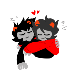  2024 ancest animated dancestors fullres hatemarriage heart hug kankri_vantas karkat_vantas le-sign redrom shipping sleeping starter_outfit 