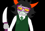  2024 fullres hiveswap image_manipulation jaggy_lines knife lynera_skalbi mysterioushistorian solo starter_outfit 