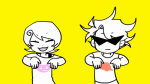  2021 animated dancing dirk_strider neru nihlllsm parody roxy_lalonde starter_outfit vocaloid 