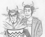  2014 amporas ancestors biker_outfit cronus_ampora dancestors facial_hair fullres grayscale orphaner_dualscar pencil sailorbeefcake scars smoking starter_outfit 