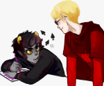  blackrom chouettechouette dave_strider godtier karkat_vantas knight red_knight_district shipping 