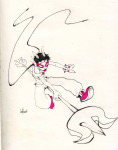  auroblaze dancestors grayscale meenah_peixes psidon&#039;s_trident sketch solo 