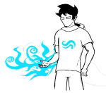  2025 aspect_powers breath_aspect capn_cooks fullres grayscale highlight_color jaggy_lines john_egbert lineart solo wip 