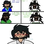  2026 casual_3am_dress comic dogtier facial_hair fullres harleyberts homestuck:_beyond_canon jade_harley jaggy_lines jake_english jane_crocker john_egbert june_egbert justajevil text transtuck 