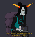  2019 fullres hiveswap sitting solo spriggiestuff starter_outfit tagora_gorjek text 