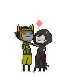  2025 age_discrepancy ancestors animated arm_around_shoulder caneandtie clothingswap dancestors diamond fanfic_art fullres heart kankri_vantas native_source no_red_sweaters palerom pixel red_blood_cell redrom shipping starter_outfit the_psiioniic walksprite 