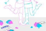  2012 candy cottoncandy fashion flash_asset fullres head_out_of_frame heart homestuck_(comic_panel) jaggy_lines jane_crocker kiss maplehoof mspandrew roxy_lalonde scribble_mode shipping the_truth 